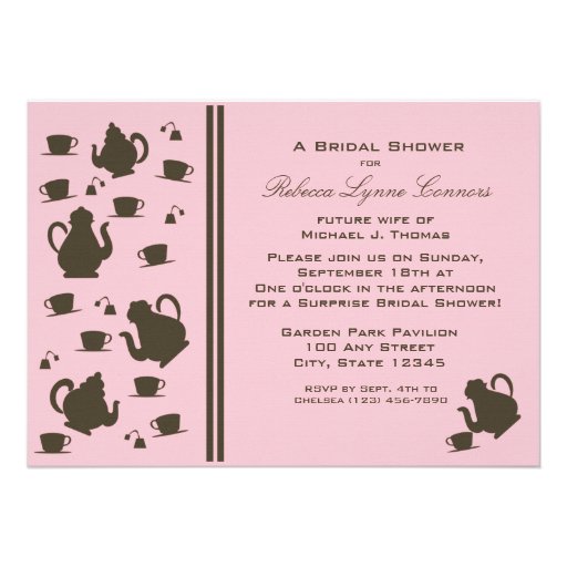 Tea Party/ Bridal Shower Announcement