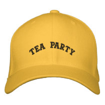 Tea Party Embroidered Hat