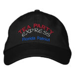 TEA PARTY EXPRESS - FLORIDA EMBROIDERED BASEBALL CAPS