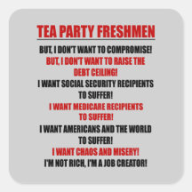 tea party freshmen stickers