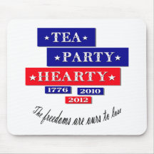 TEA PARTY HEARTY MOUSEPAD