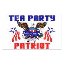 Tea Party Patriot! Rectangular Stickers