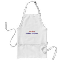 Tea Party Patriotic American Apron