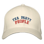 Tea Party People Embroidered Baseball Caps