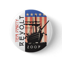 Tea Party Revolt 2009 Pinback Button
