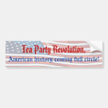 Tea Party Revolution Bumper Sticker