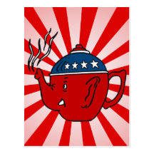 TEA PARTY STEAM POSTCARDS