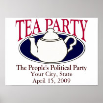 Tea Party Tax Day poster