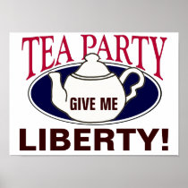 Tea Party Tax Day protest poster - Liberty
