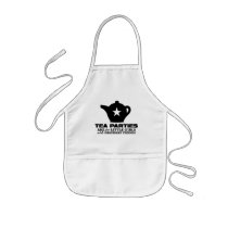 tea party - tea parties are for little girls apron