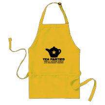 tea party - tea parties are for little girls apron