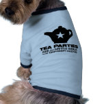 tea party - tea parties are for little girls pet clothing
