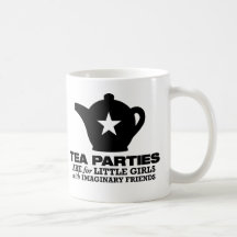tea party - tea parties are for little girls coffee mugs