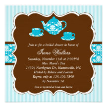 Tea Pot Bridal Shower Invitation