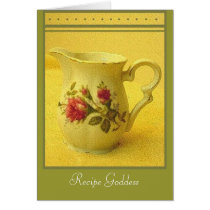 Tea Time Blank Recipe Card