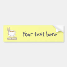 Tea time bumper sticker