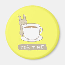 Tea time fridge magnet