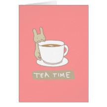 Tea time greeting cards