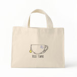 Tea Time Striped tote bags