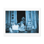 Tea Time with Friends (Blue Toned) Post Cards