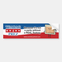 Teabag 2012 Bumper Sticker