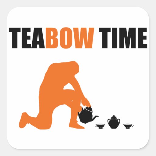 Teabow Time Tea Set Football Prayer Square Stickers