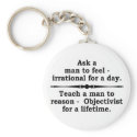 Teach a man...  keychain