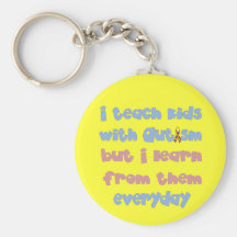 Teach Kids with Autism - Awareness Ribbon Key Chain