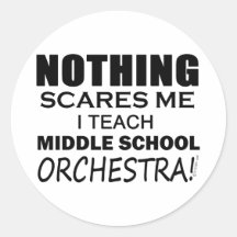 Teach Middle School Band Sticker