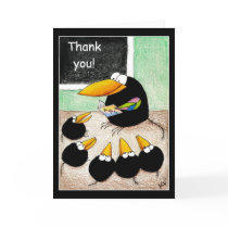 Teacher and students thank you note card