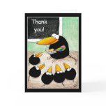 Teacher and students thank you note card