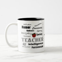 Teacher Appreciation+Red Apple Coffee Mugs