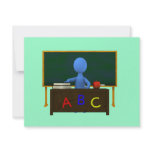 Teacher at Desk invitations