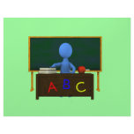 Teacher at Desk letterhead