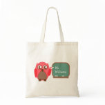 Teacher Bag - Red Owl At Chalkboard