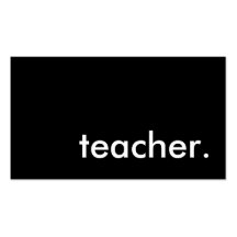 teacher. business cards