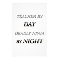 TEACHER BY DAY stationery