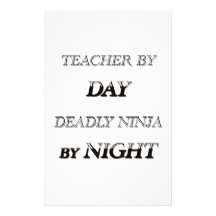 TEACHER BY DAY PERSONALIZED STATIONERY