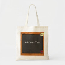 Teacher Chalkboard Tote Bags