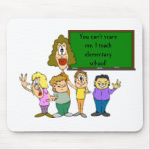 teacher_clipart_8, You can't scare me. I teach ... Mouse Mats