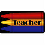 Teacher Crayon Design Pin photo sculptures