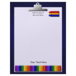 Teacher Crayons Clipboard Letterhead Stationery