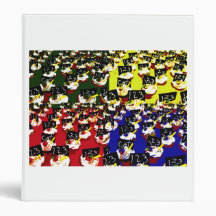 Teacher cupcake repeat pop art colours vinyl binder