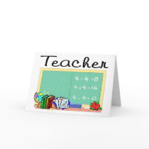 Teacher gifts greeting cards
