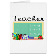 Teacher gifts greeting card