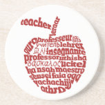 Teacher in all Languages Drink Coasters