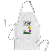 teacher lay laid off school education apron