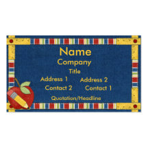 Teacher learning business card