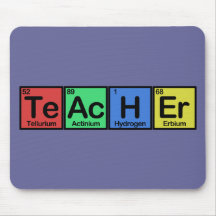 Teacher made of Elements colours Mouse Pad