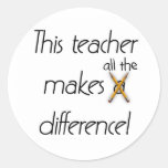 Teacher Makes a Difference Sticker